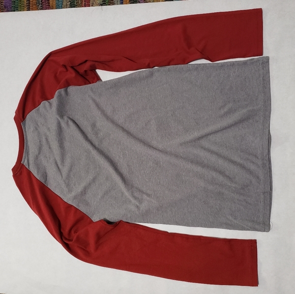 Super Mario Bros Red Grey Long Sleeve Tee Size S - Picture 4 of 5